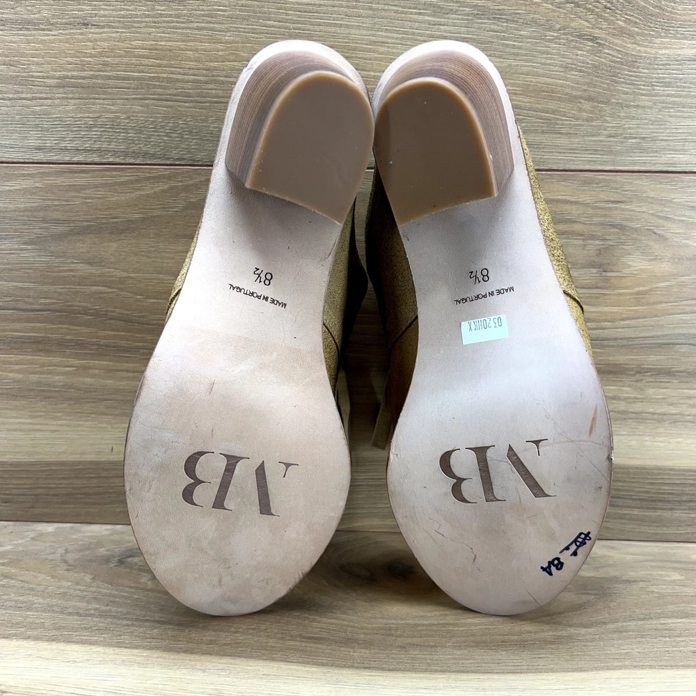 Matt Bernson Sandals 8.5‎ Tan Suede Finge Boho Block Heel - Picture 8 of 11